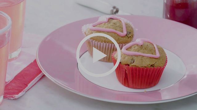 Valentine Heart Shaped Muffins