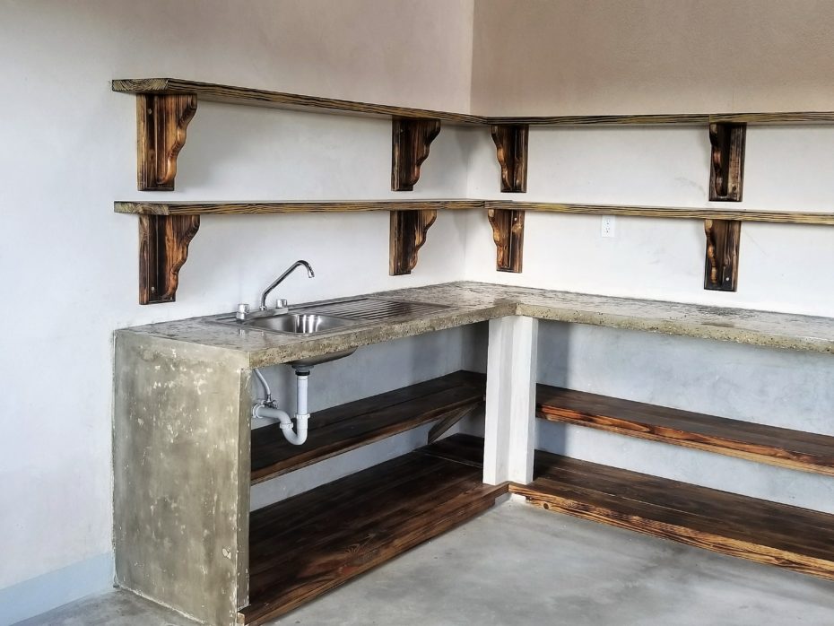 Kitchen in Eco Home in Belize